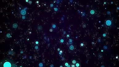 光效粒子绚丽蓝色背景视频的预览图